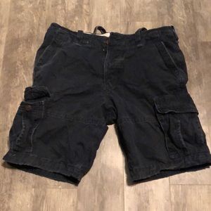 Abercrombie and Fitch Blue Cargo Shorts